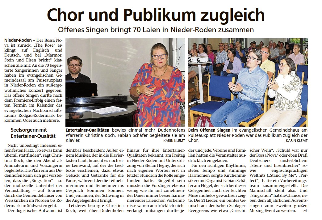 2026 08 24 Singsation Beitrag Offenbach Post