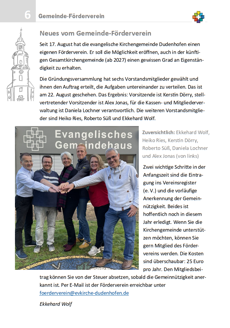 2026 01 Förderverein Neues vom