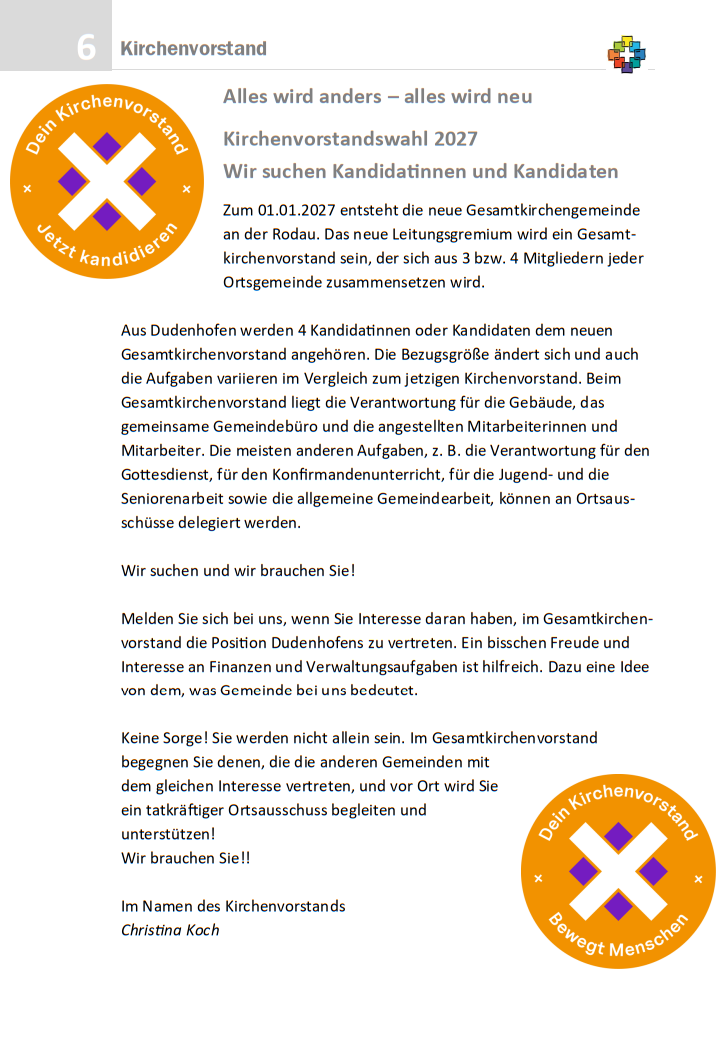 2026 4 KV Wahlaufruf